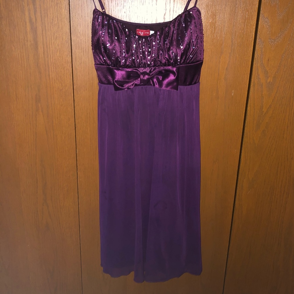 Ruby Rox (Sears)Purple Sequined Prom Dress Large